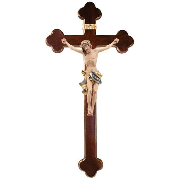 Christus Insam mit Kreuz barock - bemalt